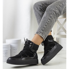 PA1 Crne ženske čizme za snijeg iz Laursena crna 1