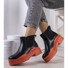 BM Crne gležnjače na šarenoj Gaffney platformi crna 1