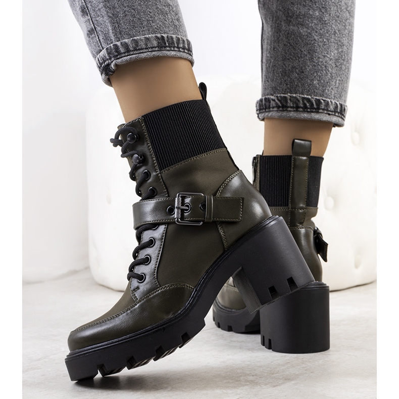 PA1 Zelene Messina cipele s visokom petom zelena 1