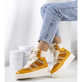 Ženske čizme za snijeg od senfa iz Laursena narančasta 1