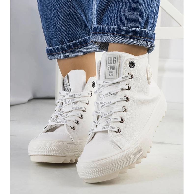 Bijele izolirane tenisice Big Star GG274108 bijela 1
