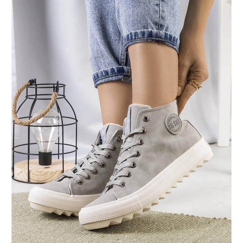 Sive izolirane tenisice Big Star EE274114 siva 1