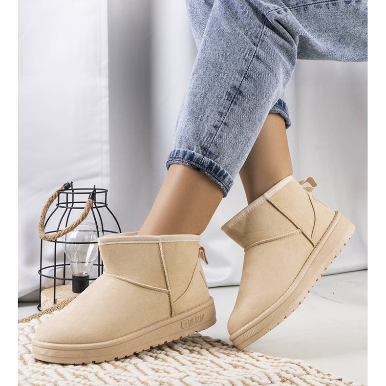 Ženske čizme za snijeg Big Star bež boje KK274290 1