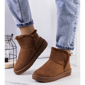 Big Star Smeđe čizme za snijeg s krznom KK274620-802 smeđa 1