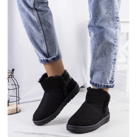 Big Star Crne čizme za snijeg s krznom KK274622 crna 1