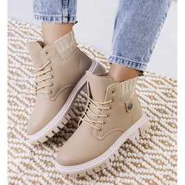 PA1 Bež ženske čizme marke Odell 2