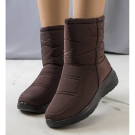 PA1 Alani smeđe prošivene čizme za snijeg smeđa 1