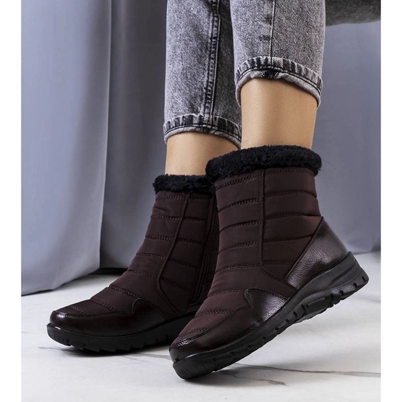 Smeđe prošivene čizme iz Beaua smeđa 1