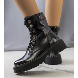 PA1 Crne čizme na traktorskom potplatu Iglesi crna 1