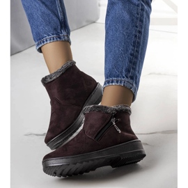 Wren smeđe čizme za snijeg podstavljene krznom smeđa 1