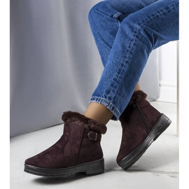 Julius smeđe, izolirane čizme za snijeg s krznom smeđa 1