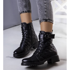 BM Arseny crne izolirane prošivene čizme crna 2