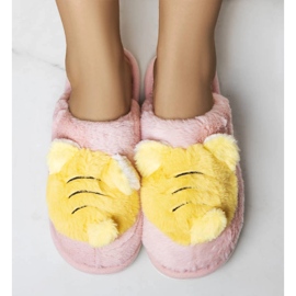 Roze i žute papuče iz Bee ružičasta 1
