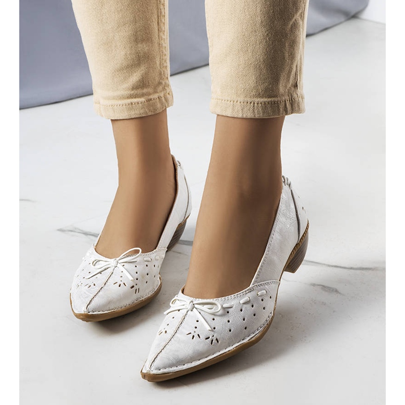 BM Glazko bijele balerinke bijela 1