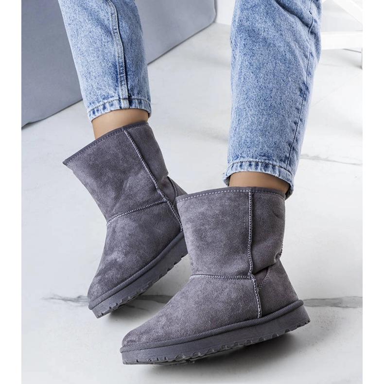 Hank sive izolirane čizme za snijeg siva 1