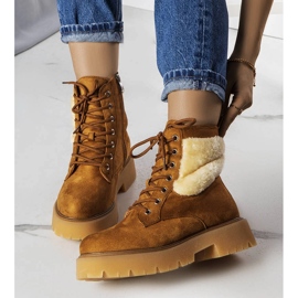 Smeđe izolirane čizme s krznom iz Bernara smeđa 1