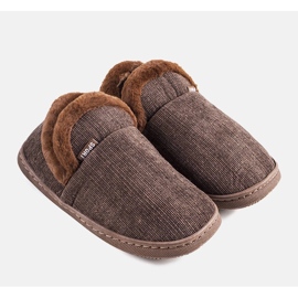 Muške smeđe visoke papuče Voltar smeđa 1