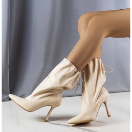Annalise bež čizme na stiletto petu 1