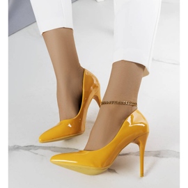 BM Narančasto lakirane Tiffany štikle narančasta 1