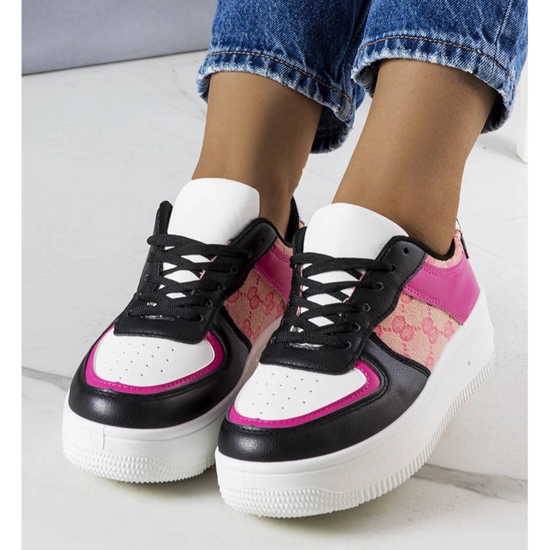 Ružičasto crne ženske tenisice marke Luzia crna 1