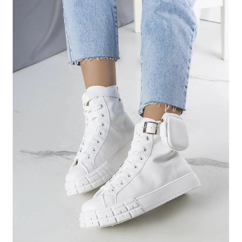 Bijele gležnjače s Willie vrećicom bijela 1