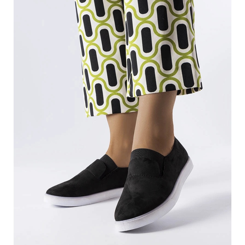 Jamal crne tenisice od eko antilop kože crno 1