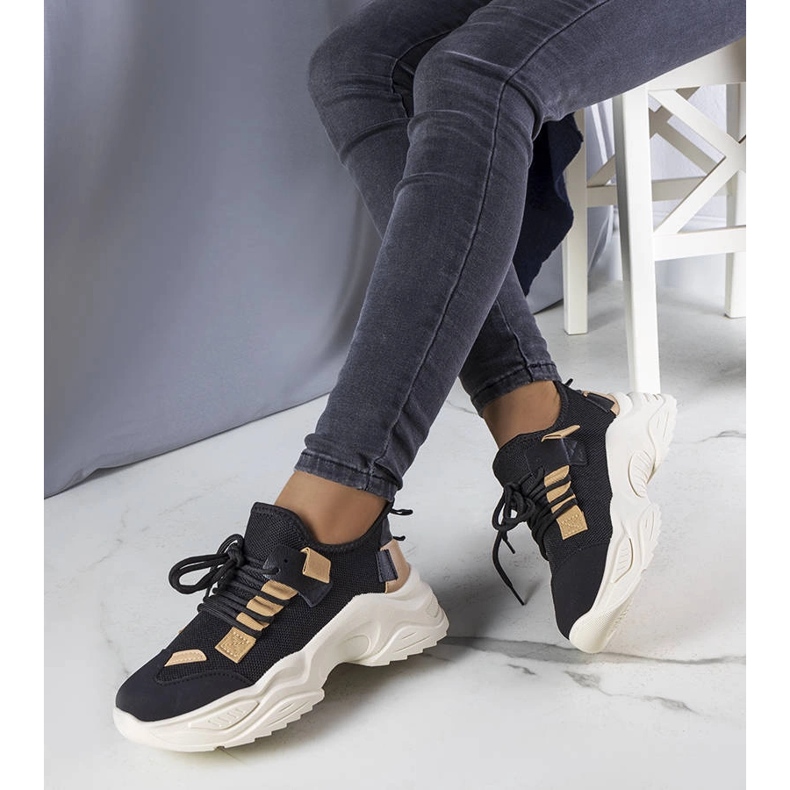 Crne sportske tenisice marke Sheryl crno 1