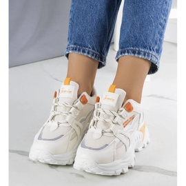 Opal bež tenisice s neonskim umetcima 1