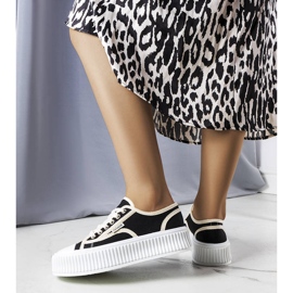 PA1 Crne platform tenisice iz Connie crno 1