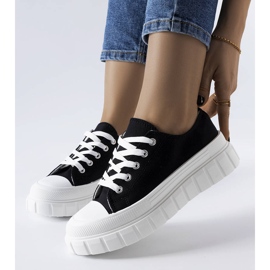 Bellemare crne tenisice s platformom crna 1