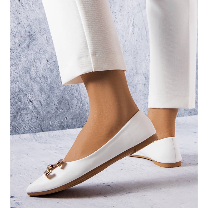 Bijele balerinke s Vallée ukrasom bijela 1