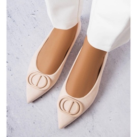 Bež balerinke od eko brušene kože iz Grignona 1