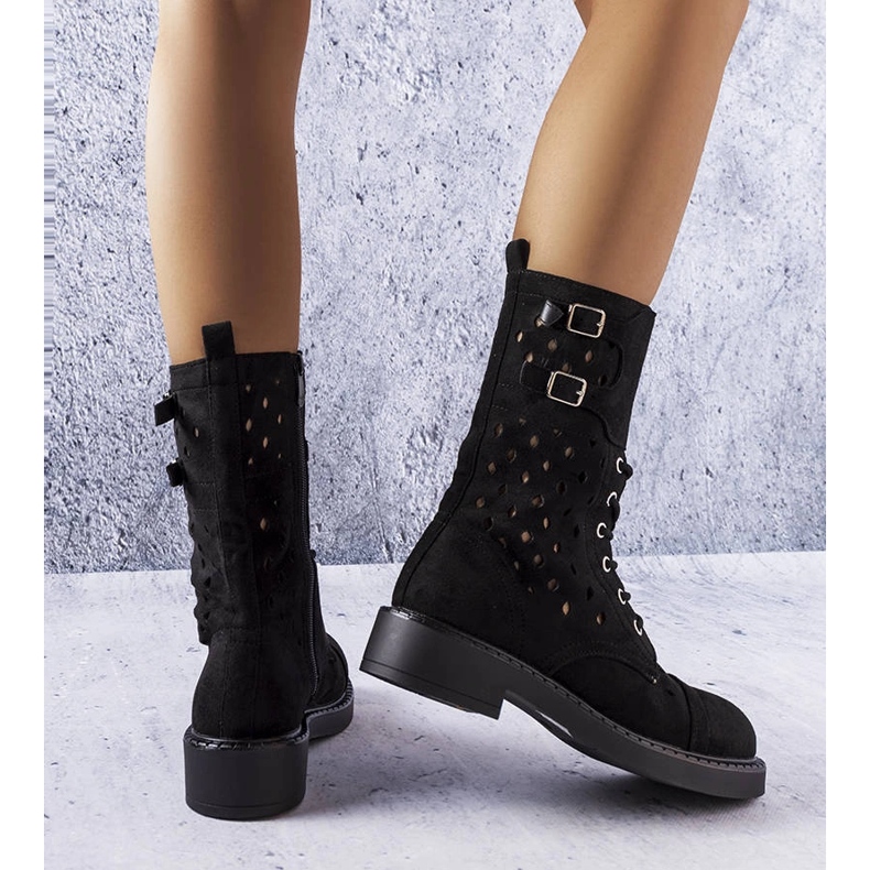 Legault crne otvorene čizme crna 1