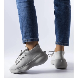 Sive tekstilne tenisice iz Lavallée siva 1