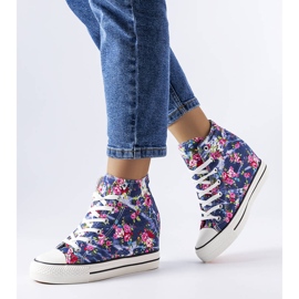 BM Mornarsko plave tenisice na wedge iz Fouqueta plava 1