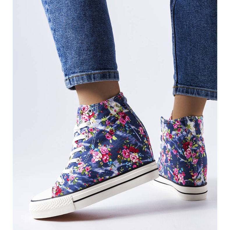 BM Mornarsko plave tenisice na wedge iz Fouqueta plava 2