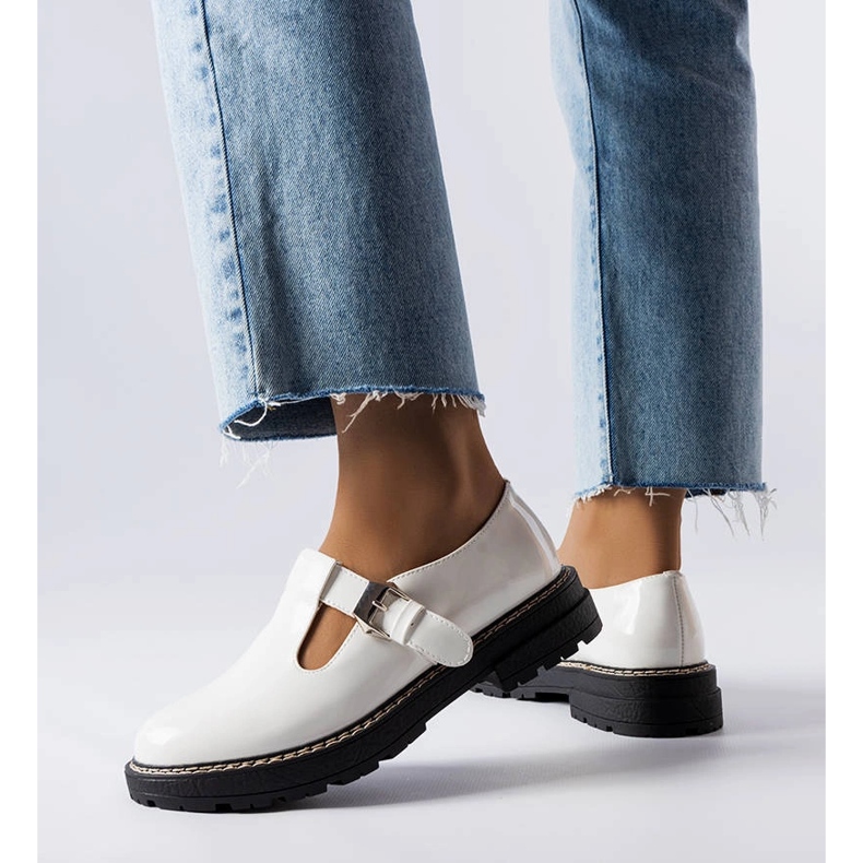 Vaden bijele lakirane cipele bijela 1