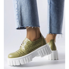 Zelene ažurne masivne cipele iz Camusa zelena 1