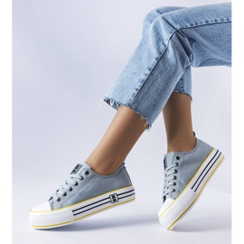 Plave platform tenisice iz Big Star LL274183 plava 1