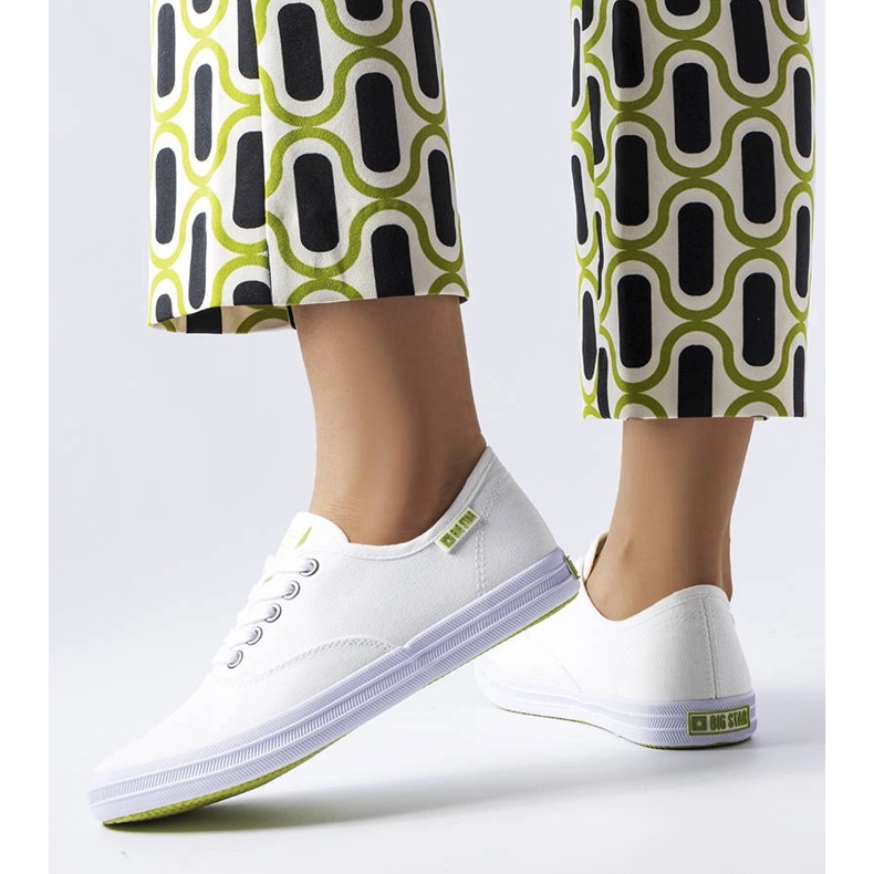 Big Star JJ274260 tenisice od bijele tkanine bijela 1