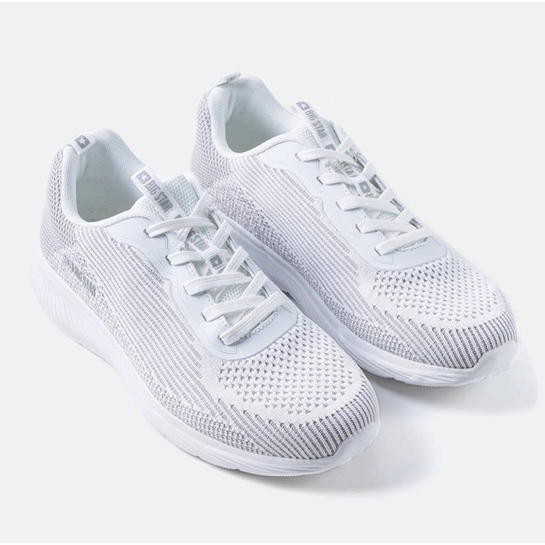 Bijelo-sive muške Big Star tenisice JJ174286 bijela 1