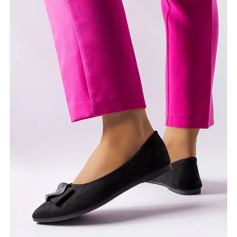 Crne balerinke ukrašene Rémy kamenčićima crna 1