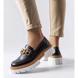 Crne mokasine s debelim potplatom iz Casgraina crno 1