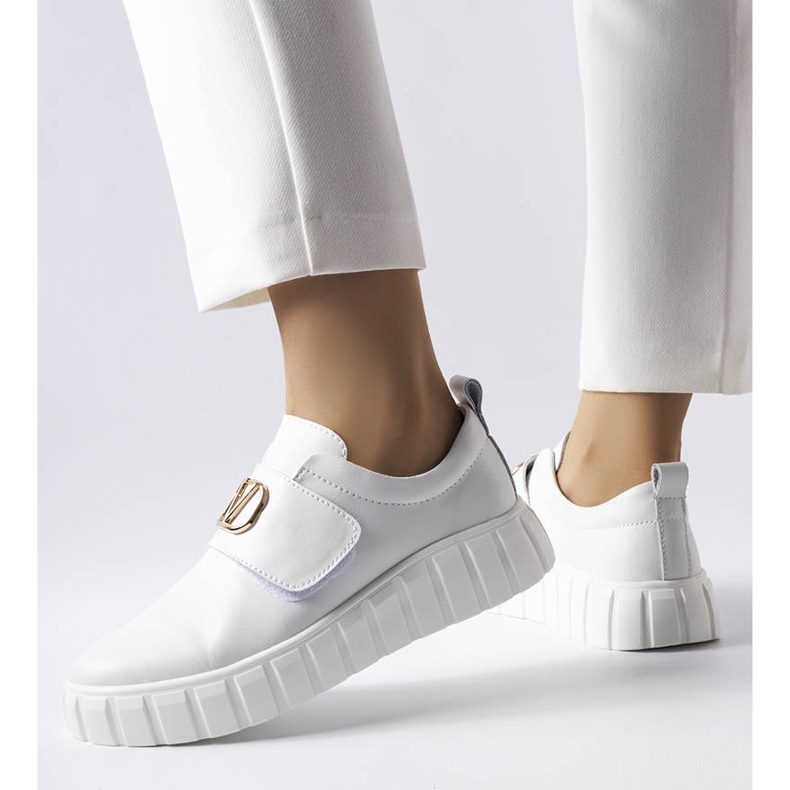 Vinceza bijele tenisice na čičak bijela 1