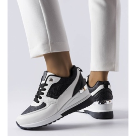 BM Crno-bijele tenisice na wedge iz Gaetanea bijela 1