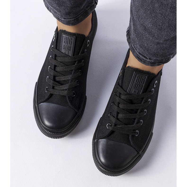 Big Star KK274009 crne tenisice od tkanine crno 1