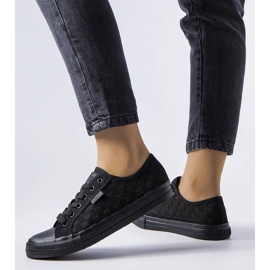 Big Star LL274072 crne mrežaste tenisice crna 1