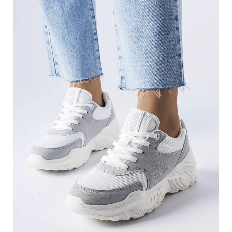 Bijele i sive tenisice iz Big Star JJ274A112 bijela 1