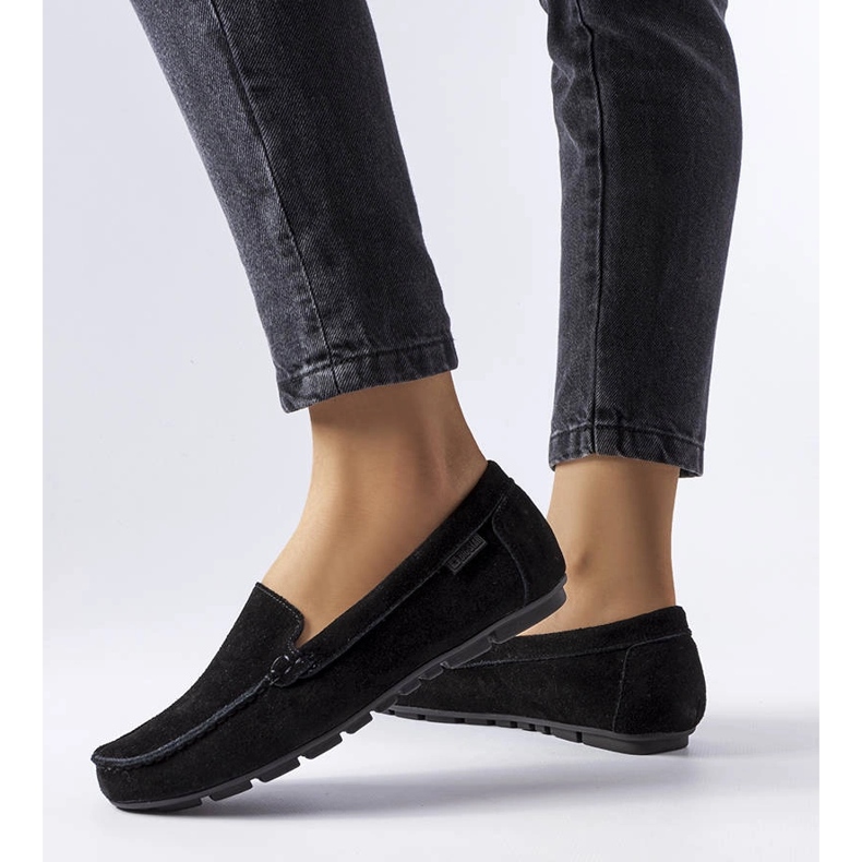 Big Star crne kožne natikače JJ274654 crno 1