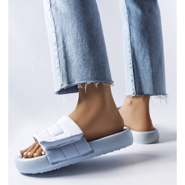 BM Aleron plave papuče na čičak plava 1